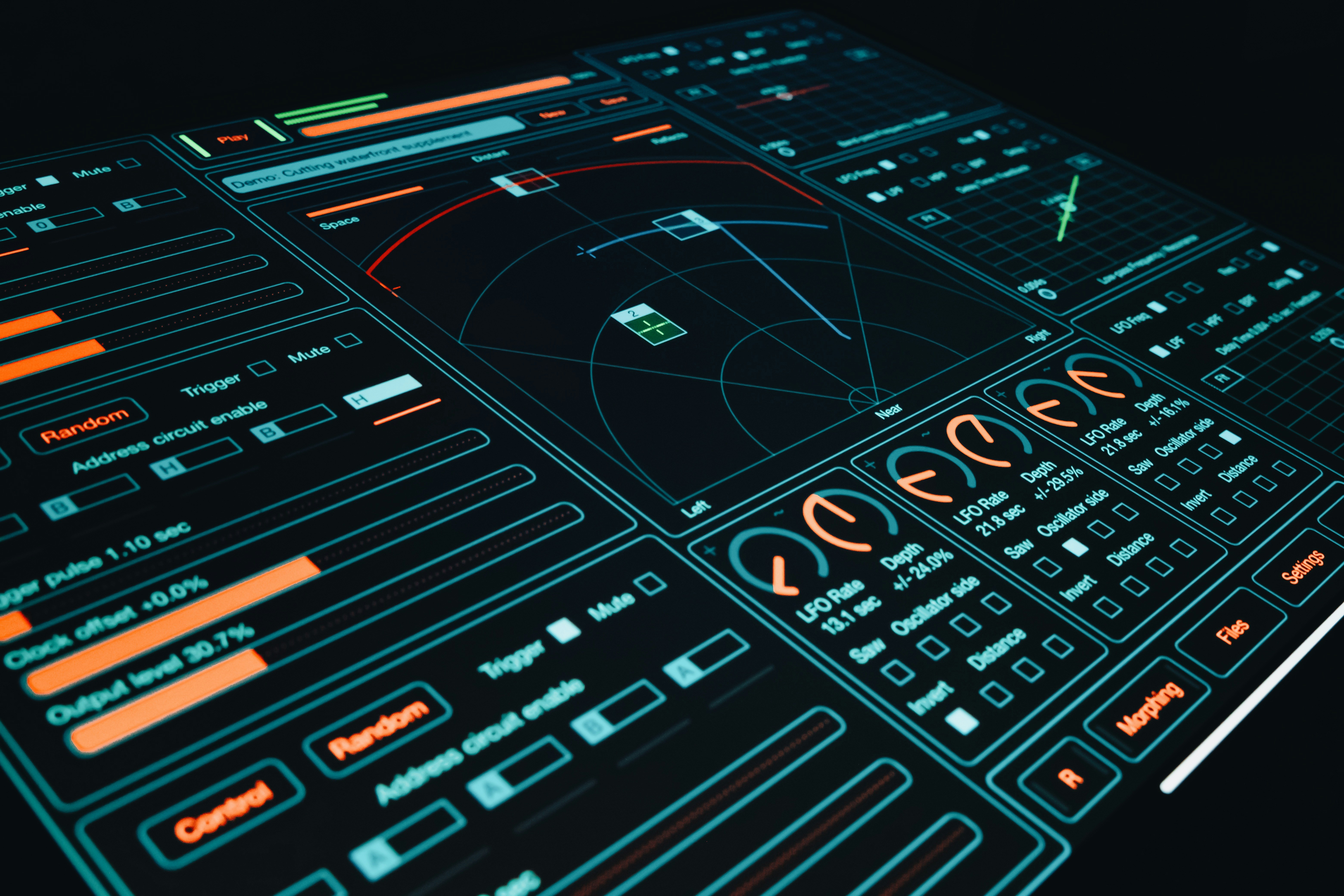Futuristic technology control interface